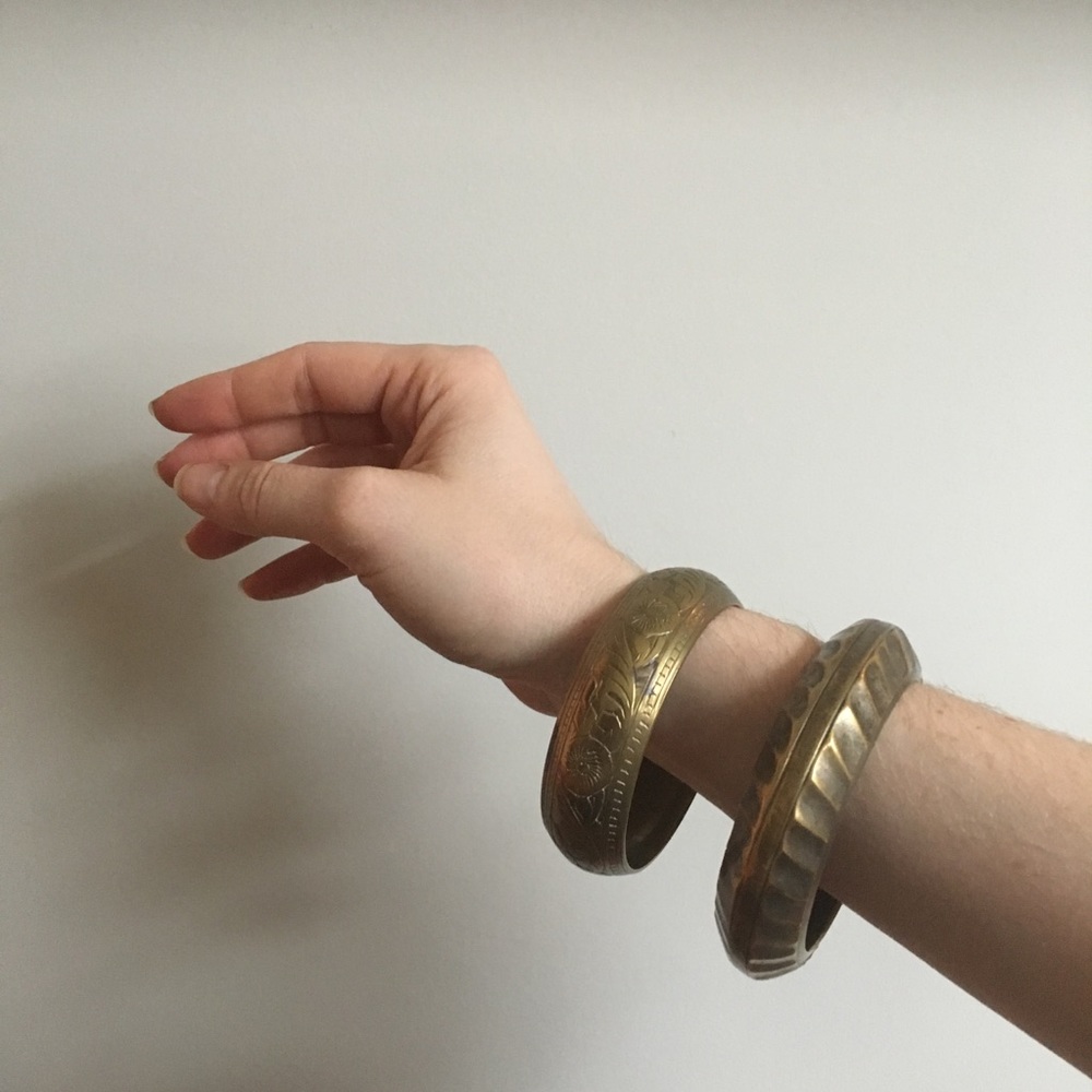 Vintage Indian Brass Bangles